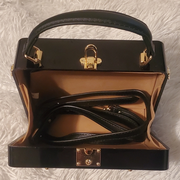 Acrylic Novelty BoomBox Style Crossbody Clutch - Picture 13 of 14